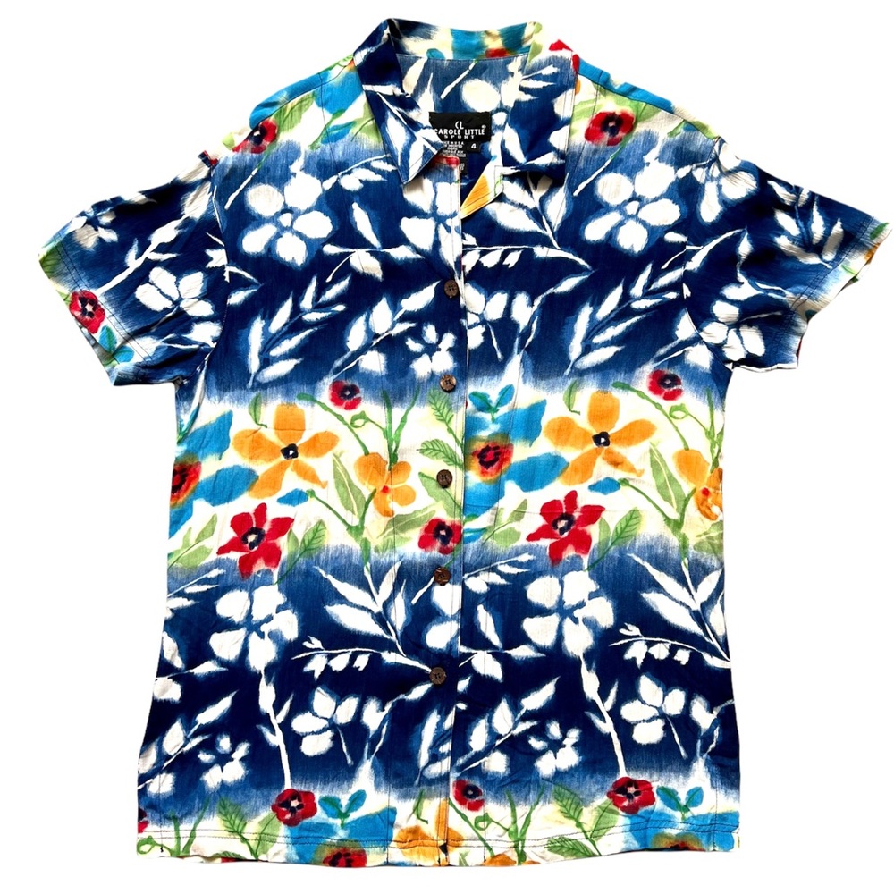 Carol Little Sport Floral Blouse Top